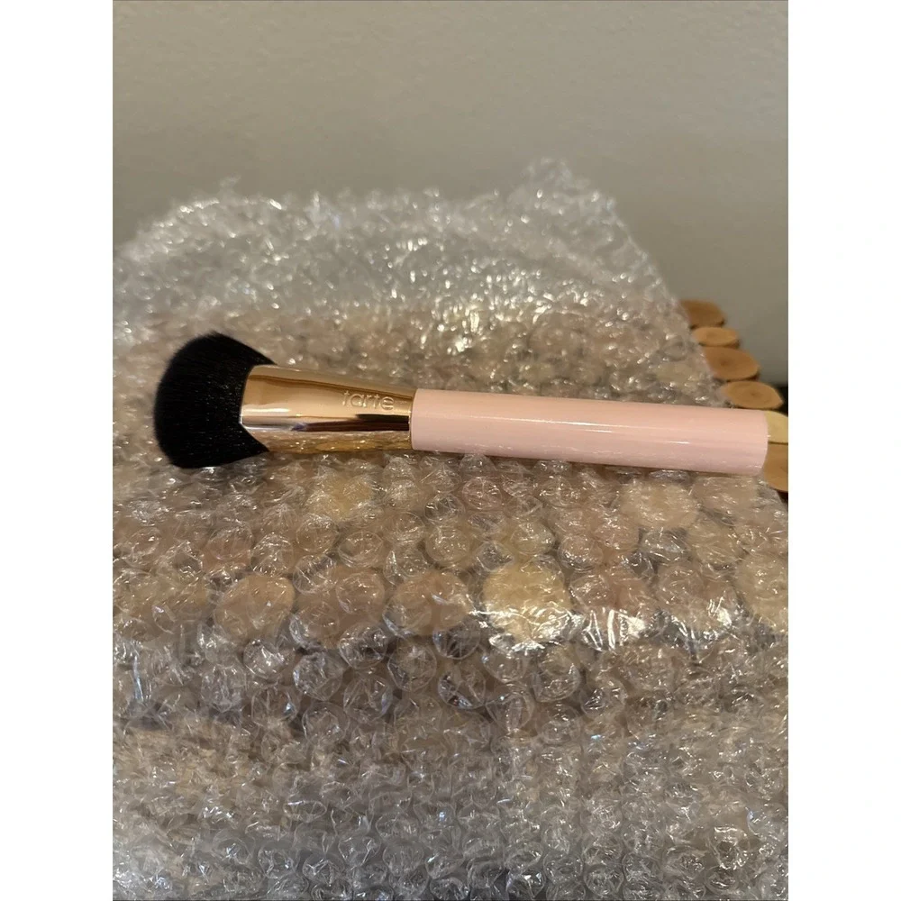Tarte Cosmetics Buff & Bronze Face‎ Brush Limited Ed. Pink & Gold New NO Sleeve